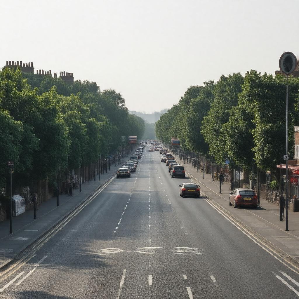 Click to view larger image AI-created image of Harrow Road, London W10