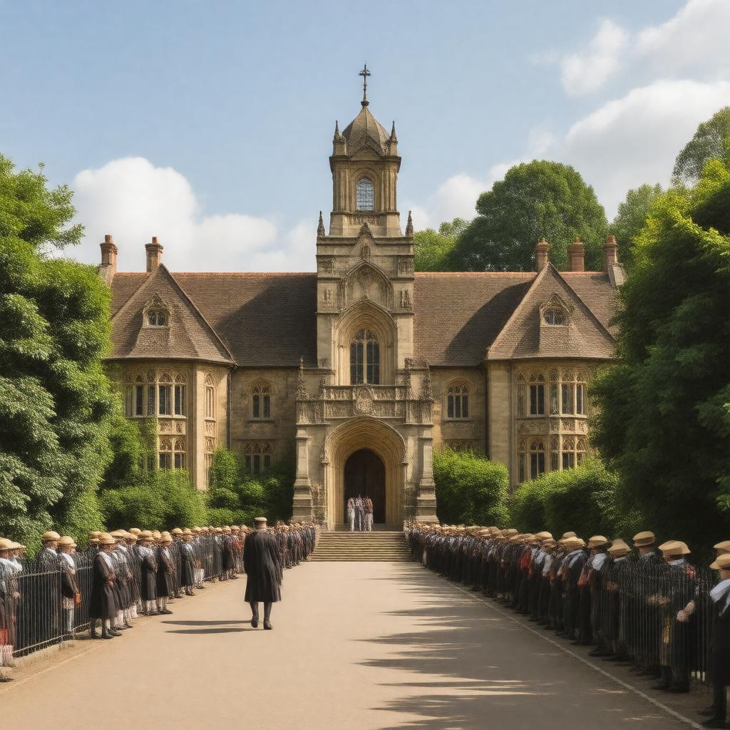 AI-created image of Harrow School