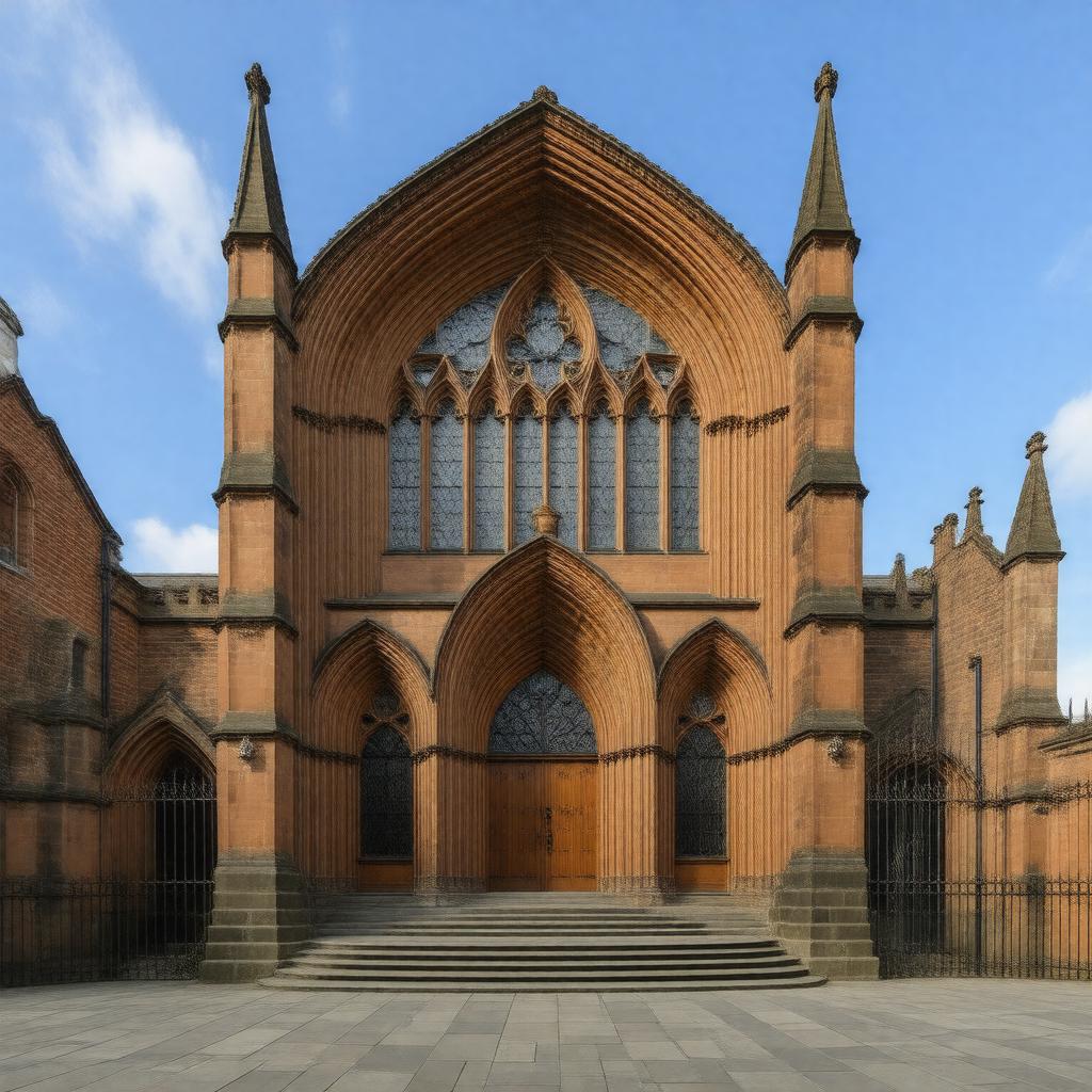 AI-created image of Harrow School Chapel