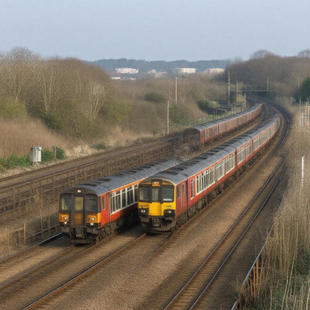 AI-created image of Harrow & Wealdstone Sidings
