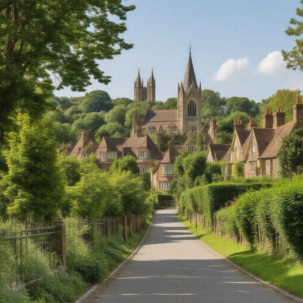 AI-created image of Harrow on the Hill