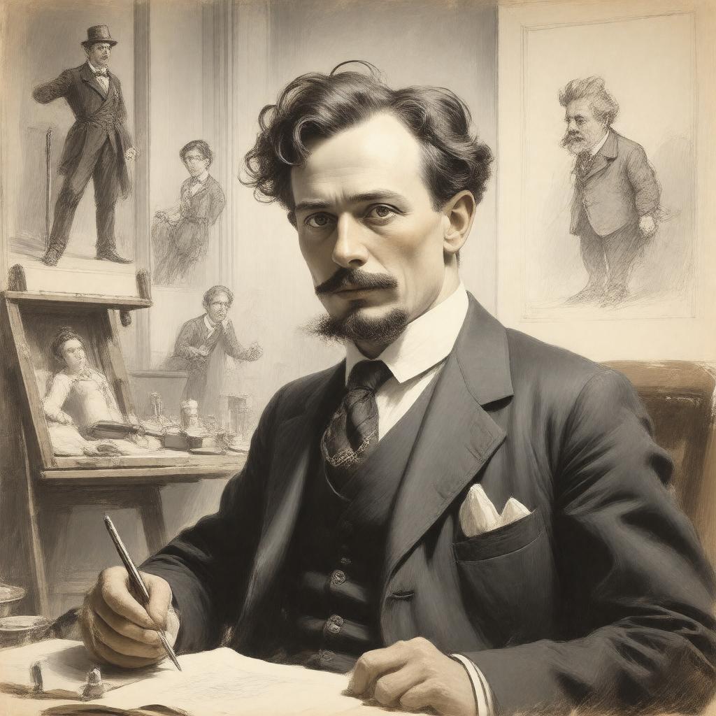 AI-created image of Harry Furniss