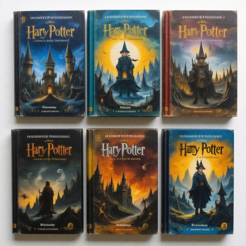 AI-created image of Harry Potter audiobooks (UK edition)