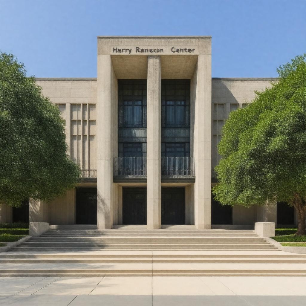 AI-created image of Harry Ransom Center