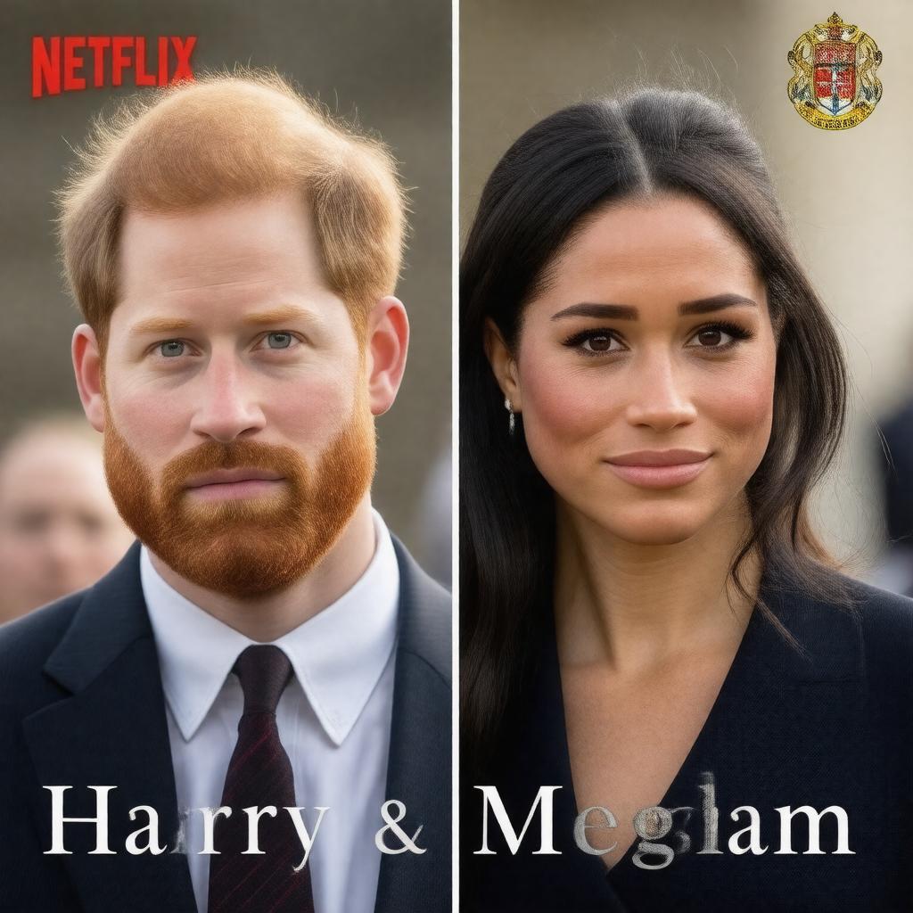 AI-created image of Harry & Meghan (Netflix documentary)