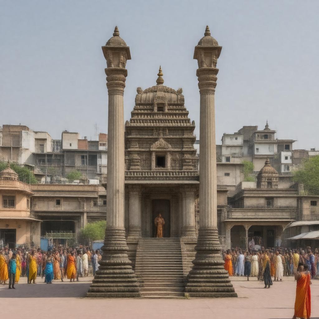 AI-created image of Harsiddhi Temple