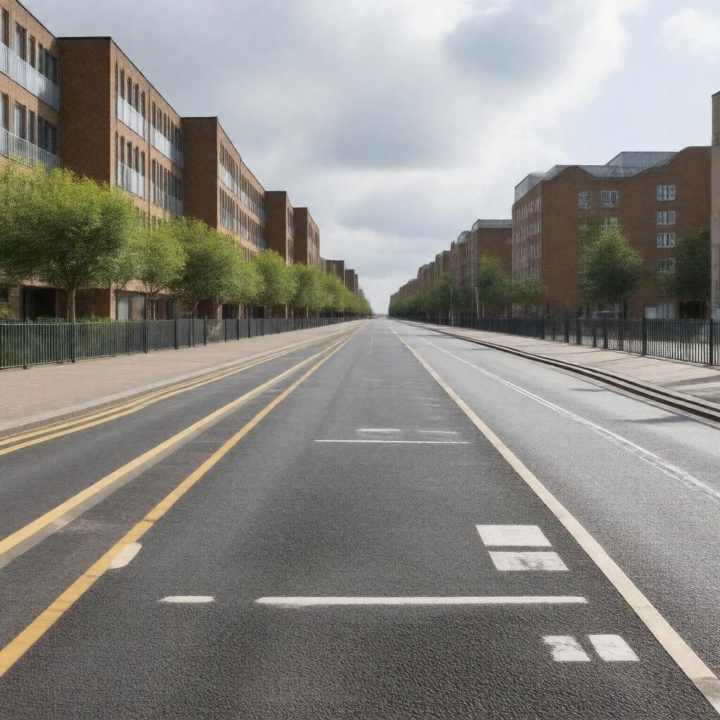 AI-created image of Hartmann Road, Royal Docks, London E16 2PX, United Kingdom