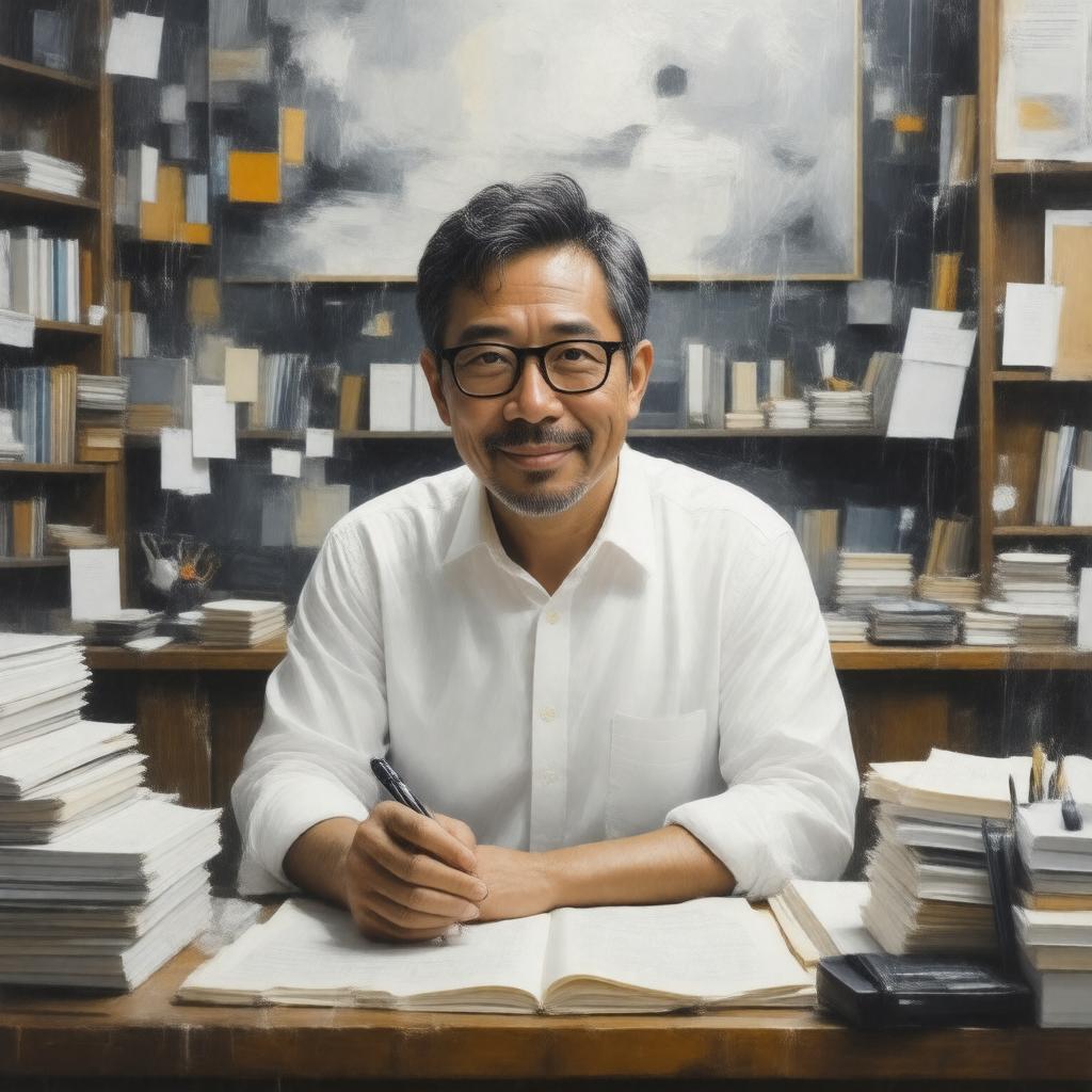 AI-created image of Haruki Murakami