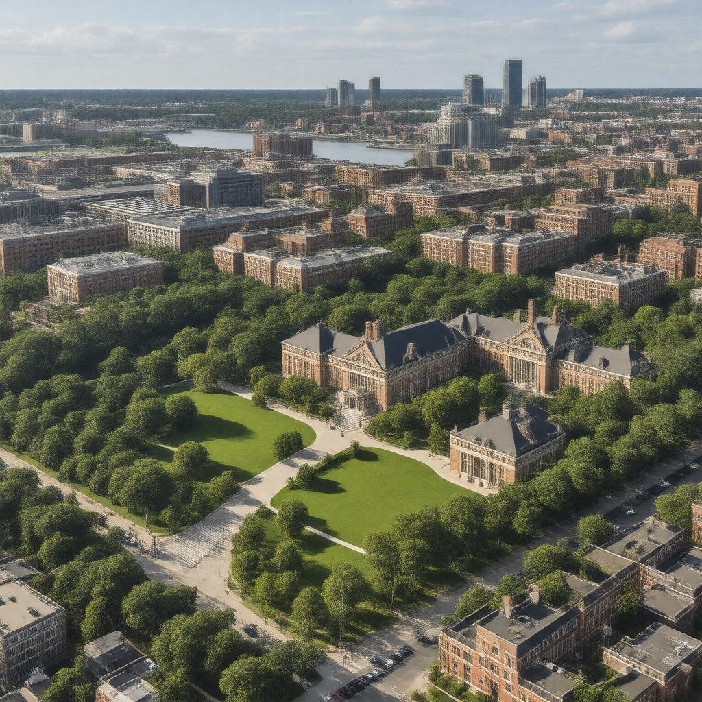 AI-created image of Harvard Business School