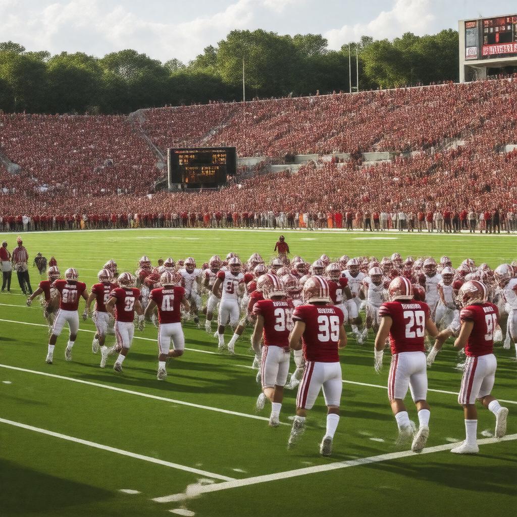 AI-created image of Harvard Crimson football