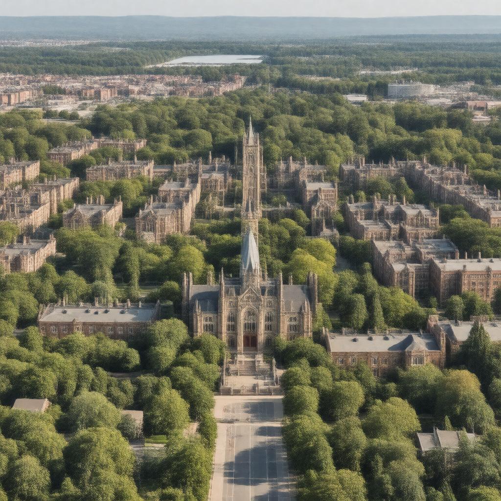 AI-created image of Harvard Divinity School