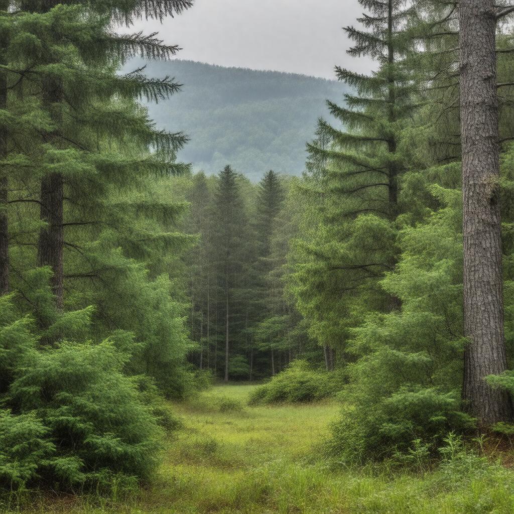 AI-created image of Harvard Forest LTER