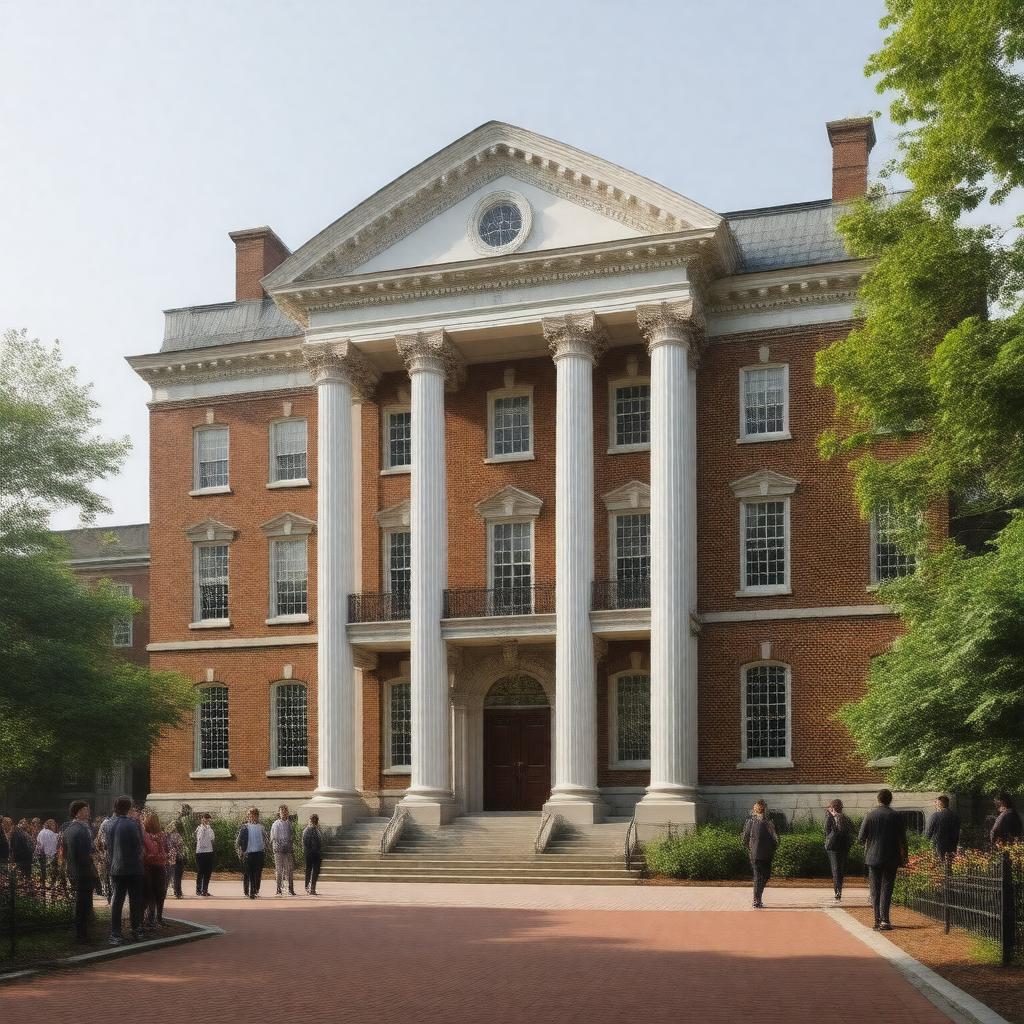 AI-created image of Harvard Government Department