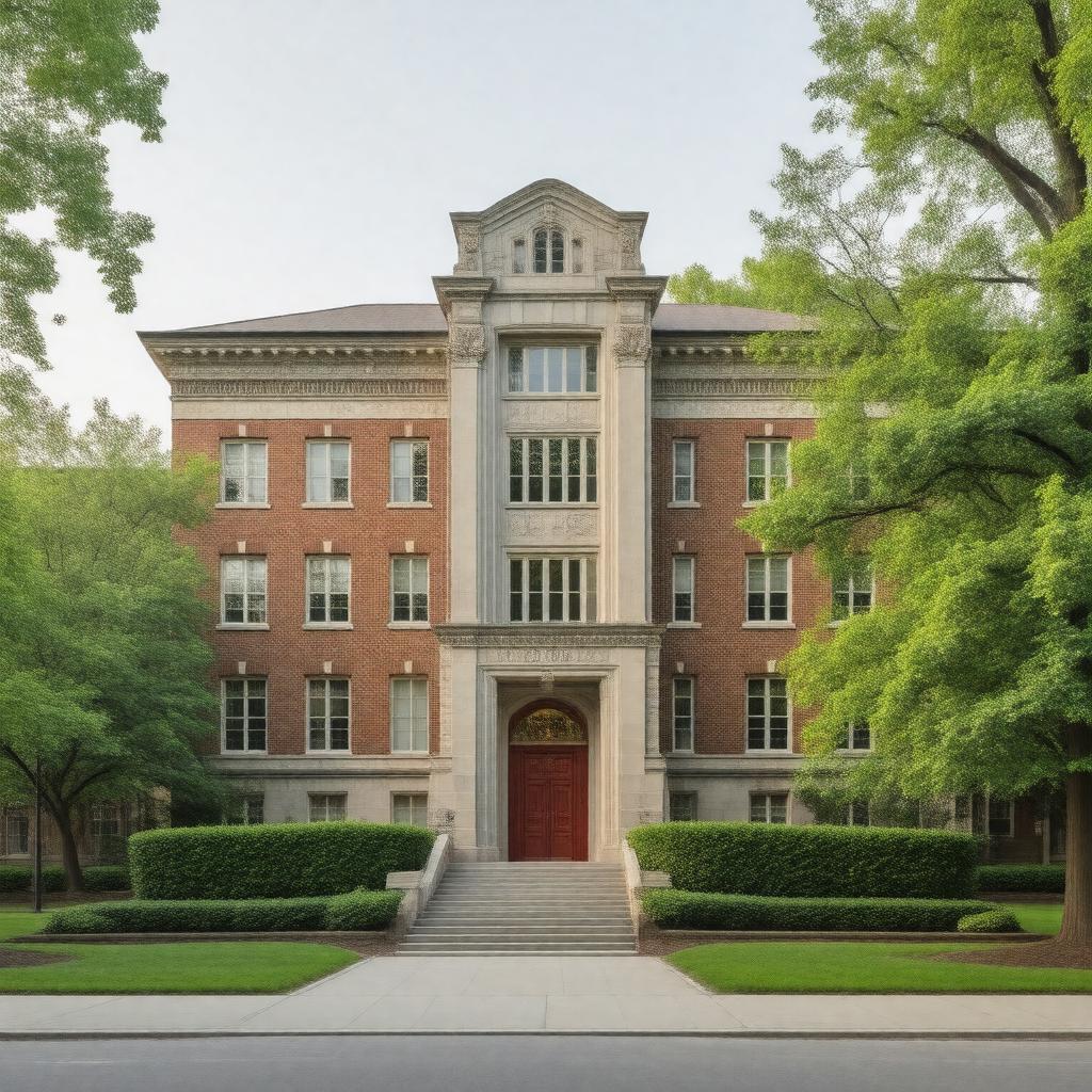 AI-created image of Harvard Graduate School of Design