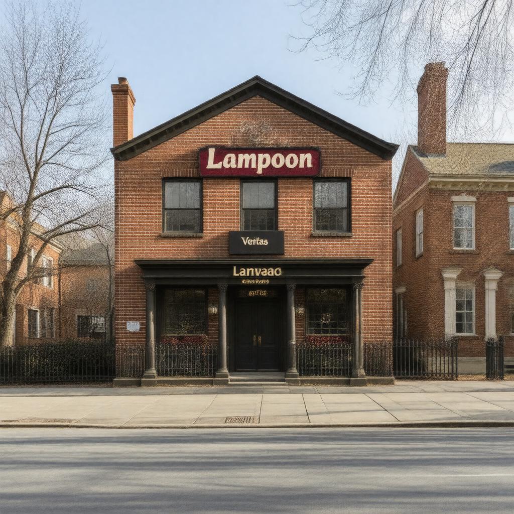 AI-created image of Harvard Lampoon