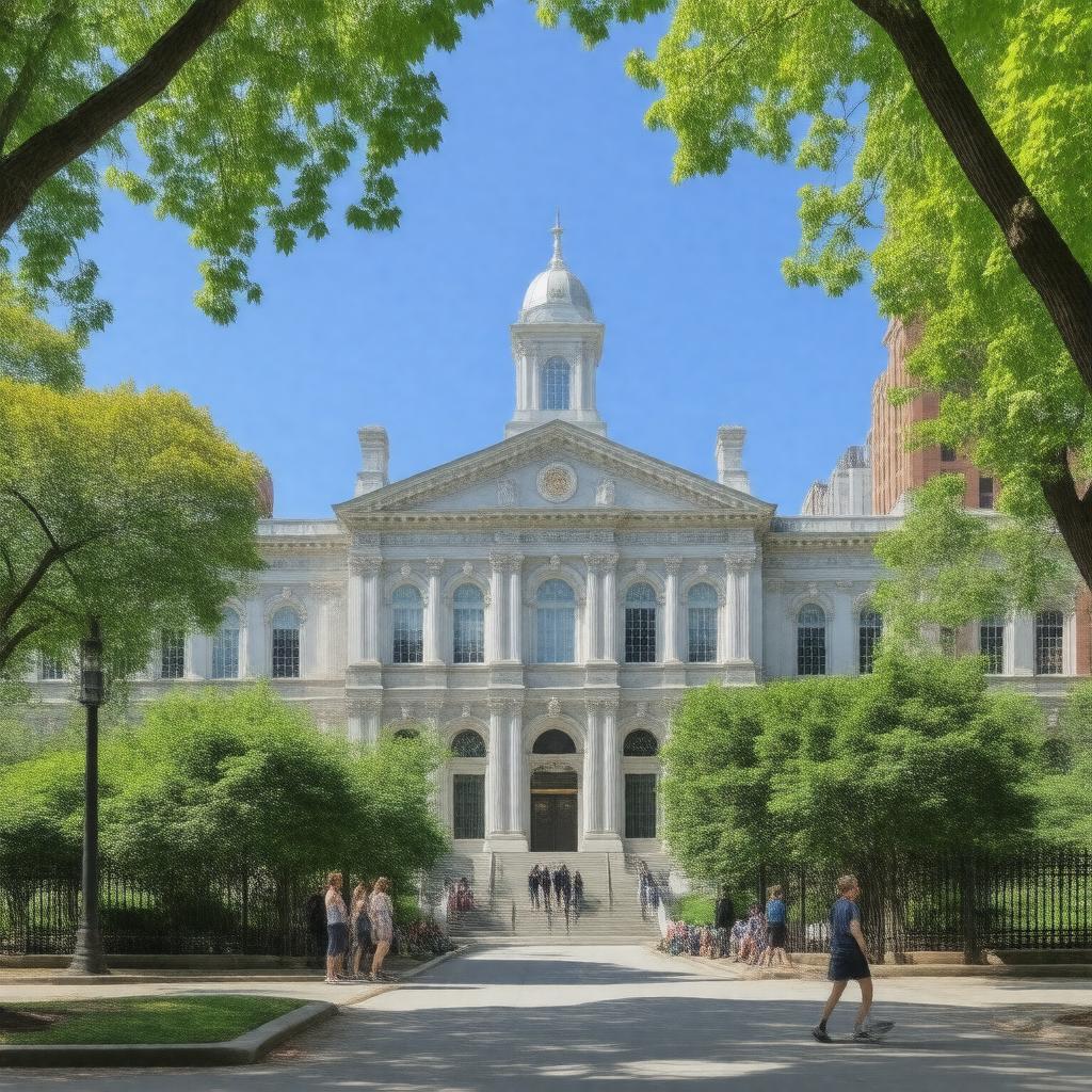 AI-created image of Harvard Medical School