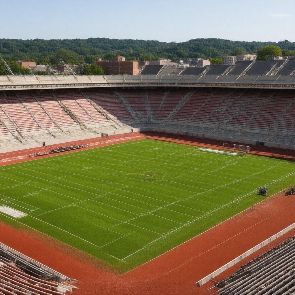 AI-created image of Harvard Stadium