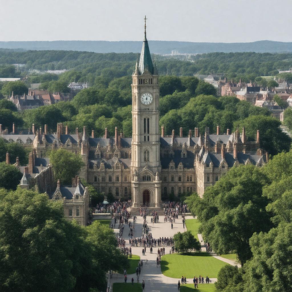 AI-created image of Harvard University