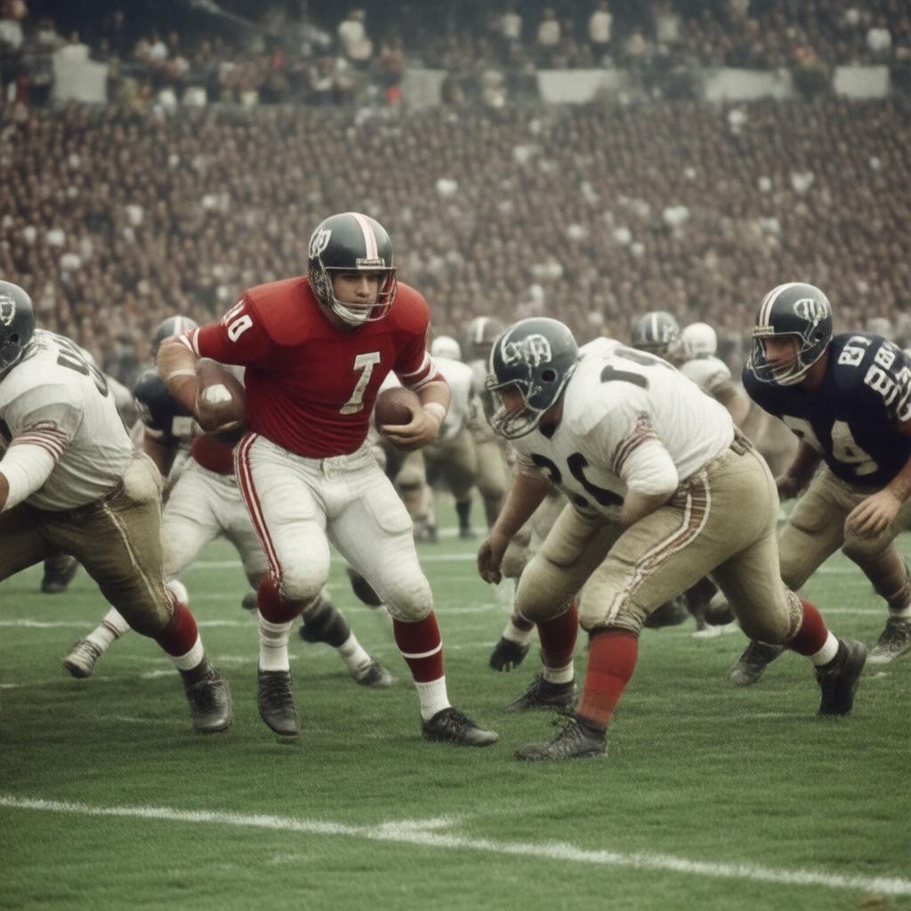 AI-created image of Harvard vs. Yale, 1929