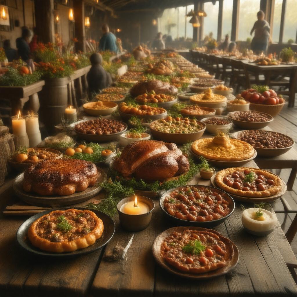 AI-created image of Harvest Dinner