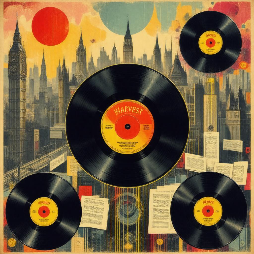 AI-created image of Harvest Records