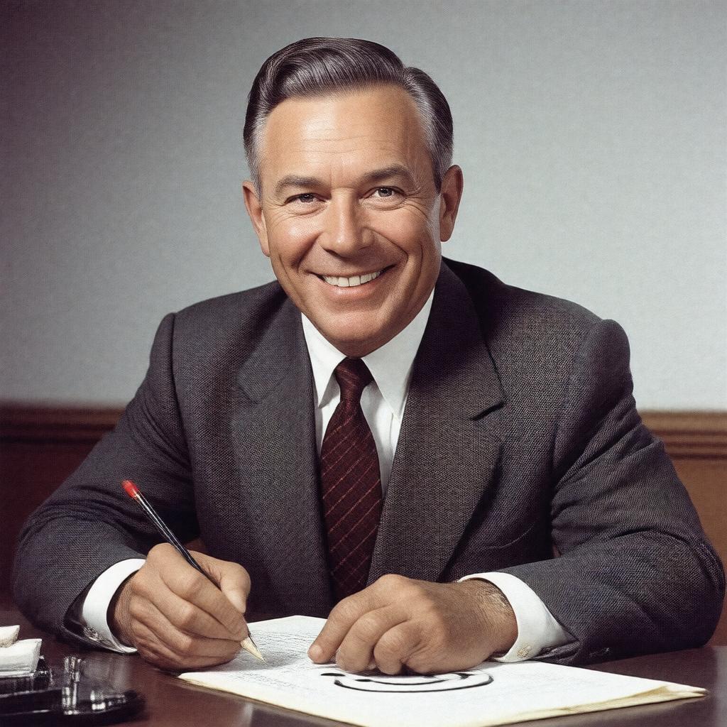 AI-created image of Harvey Ball