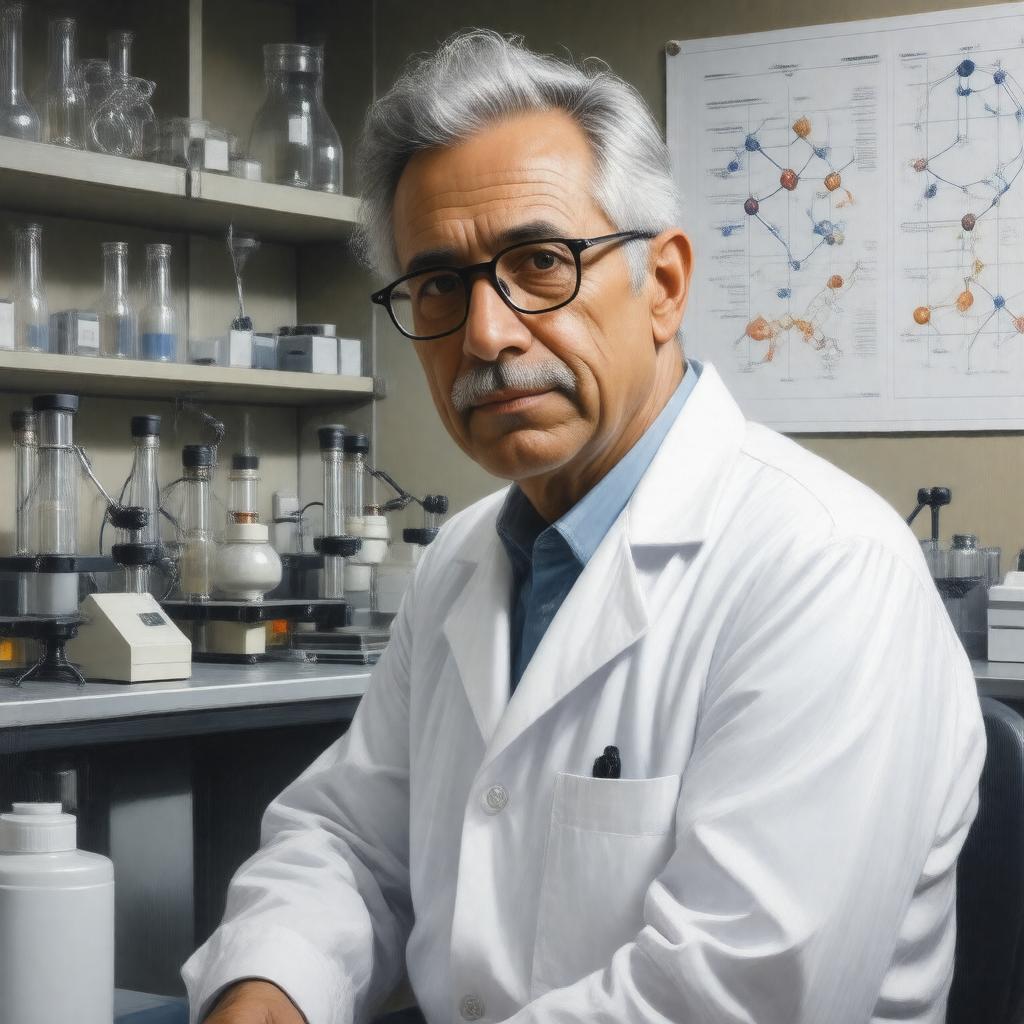 AI-created image of Harvey Lodish