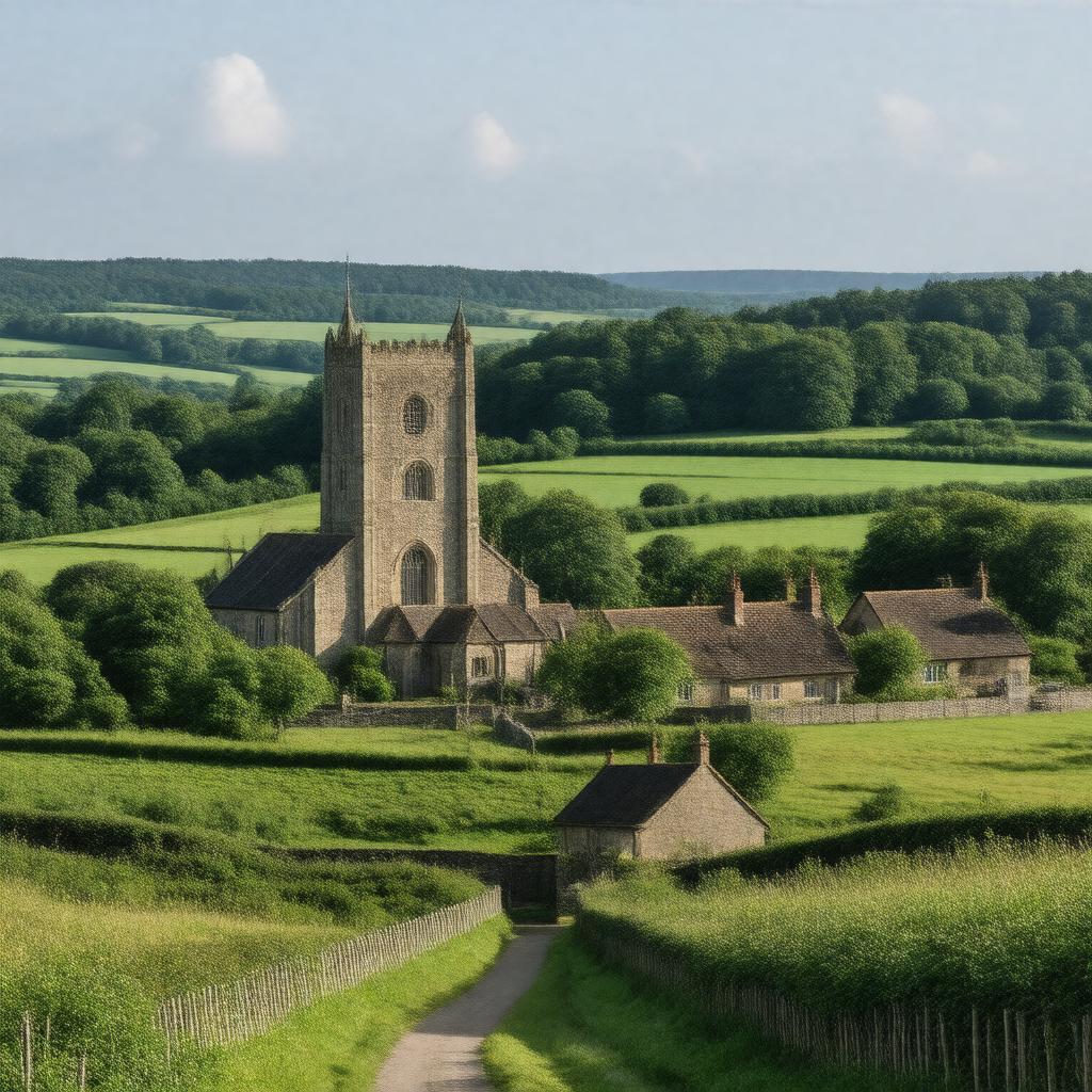 AI-created image of Harwell, Oxfordshire, England