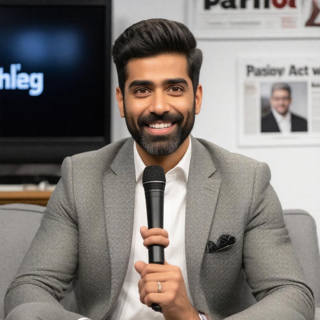 AI-created image of Hasan Minhaj