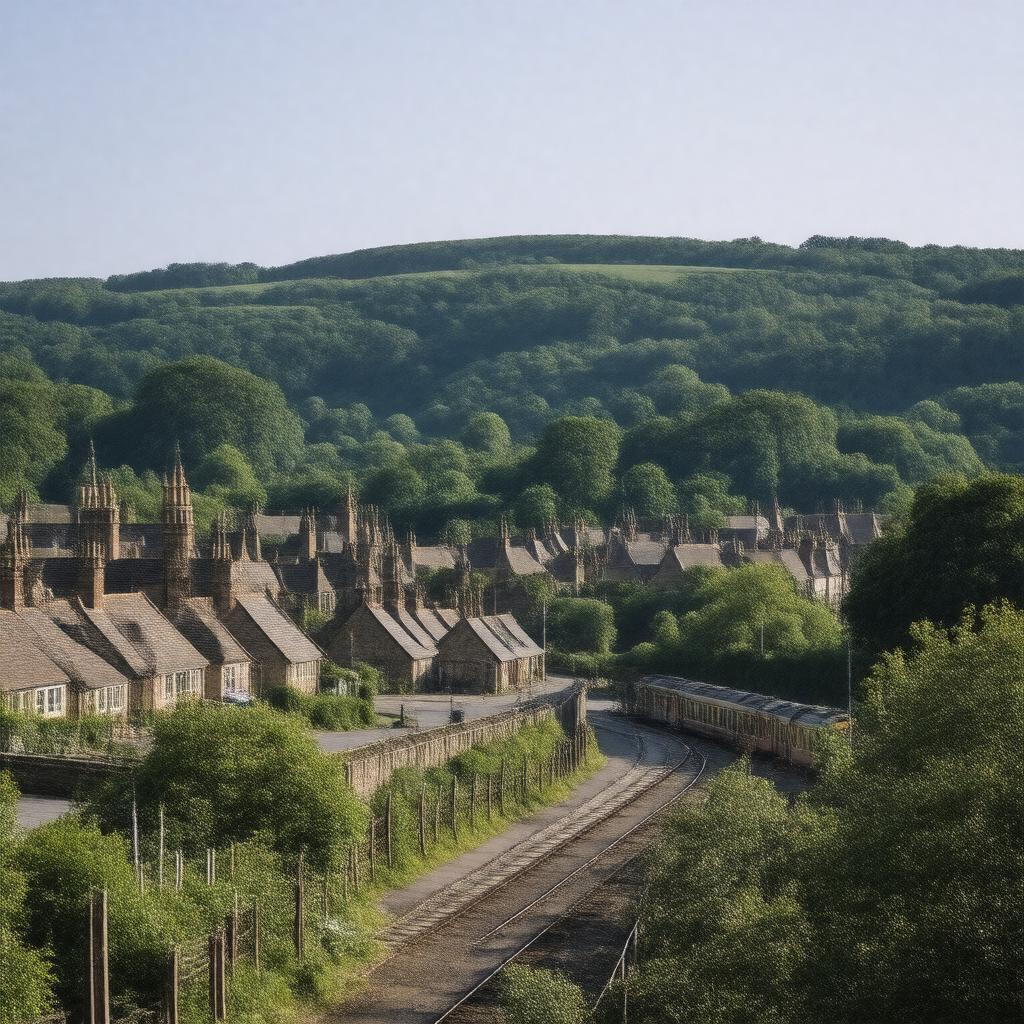 AI-created image of Haslemere, Surrey, England