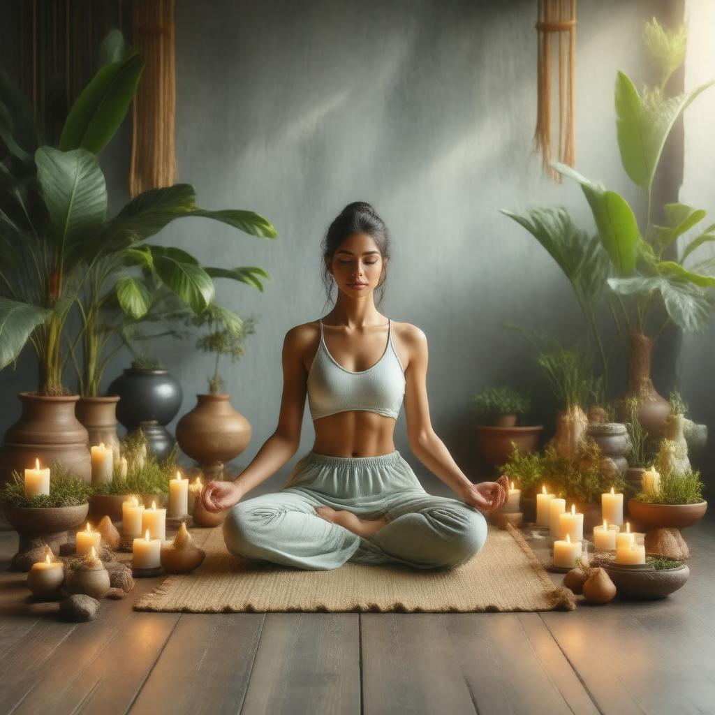 AI-created image of Hatha Yoga