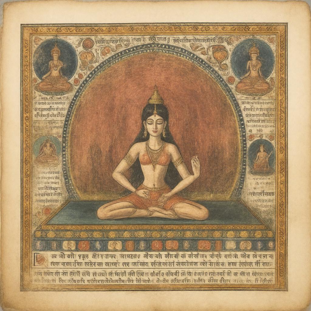 AI-created image of Hatha Yoga Pradipika