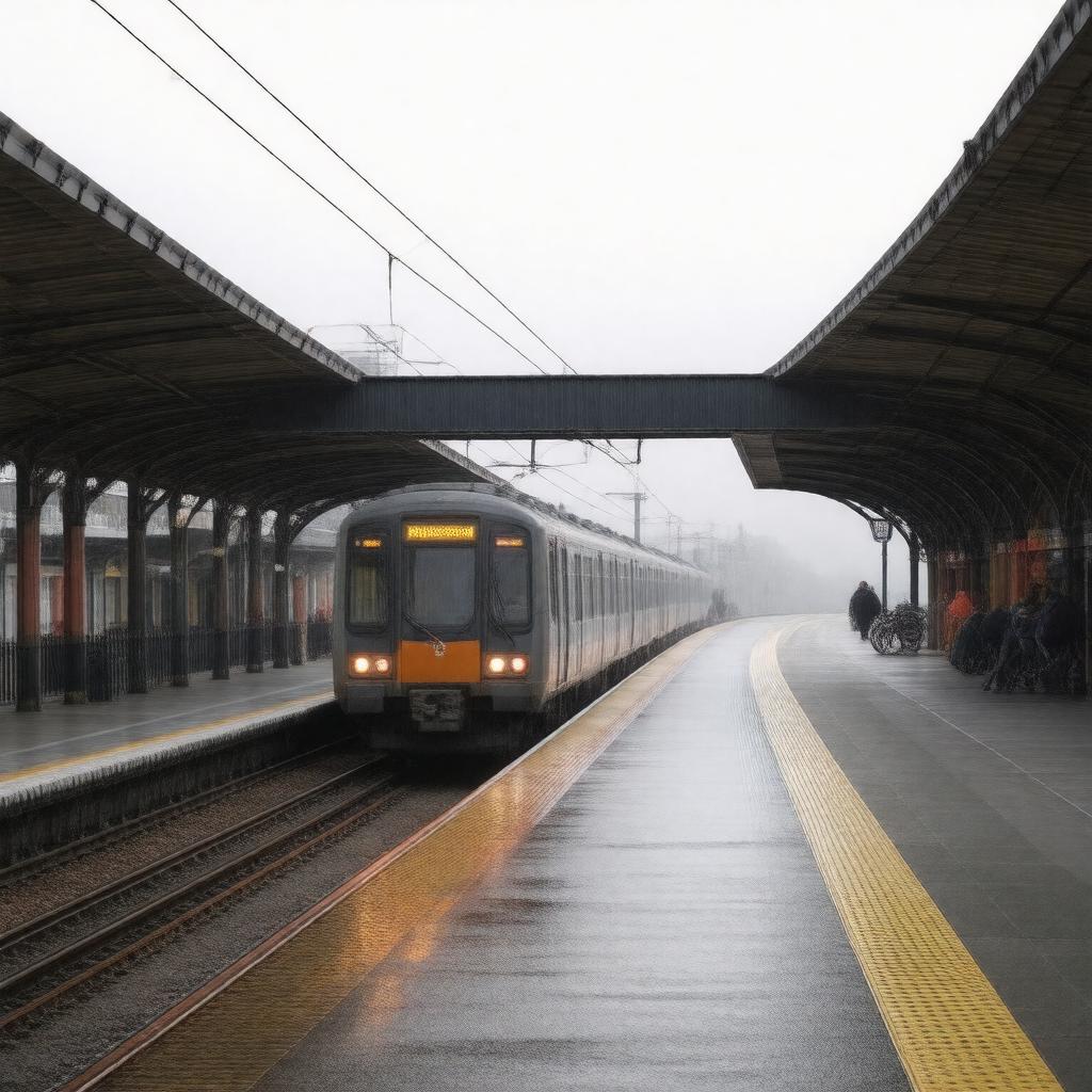 AI-created image of Hatton Cross