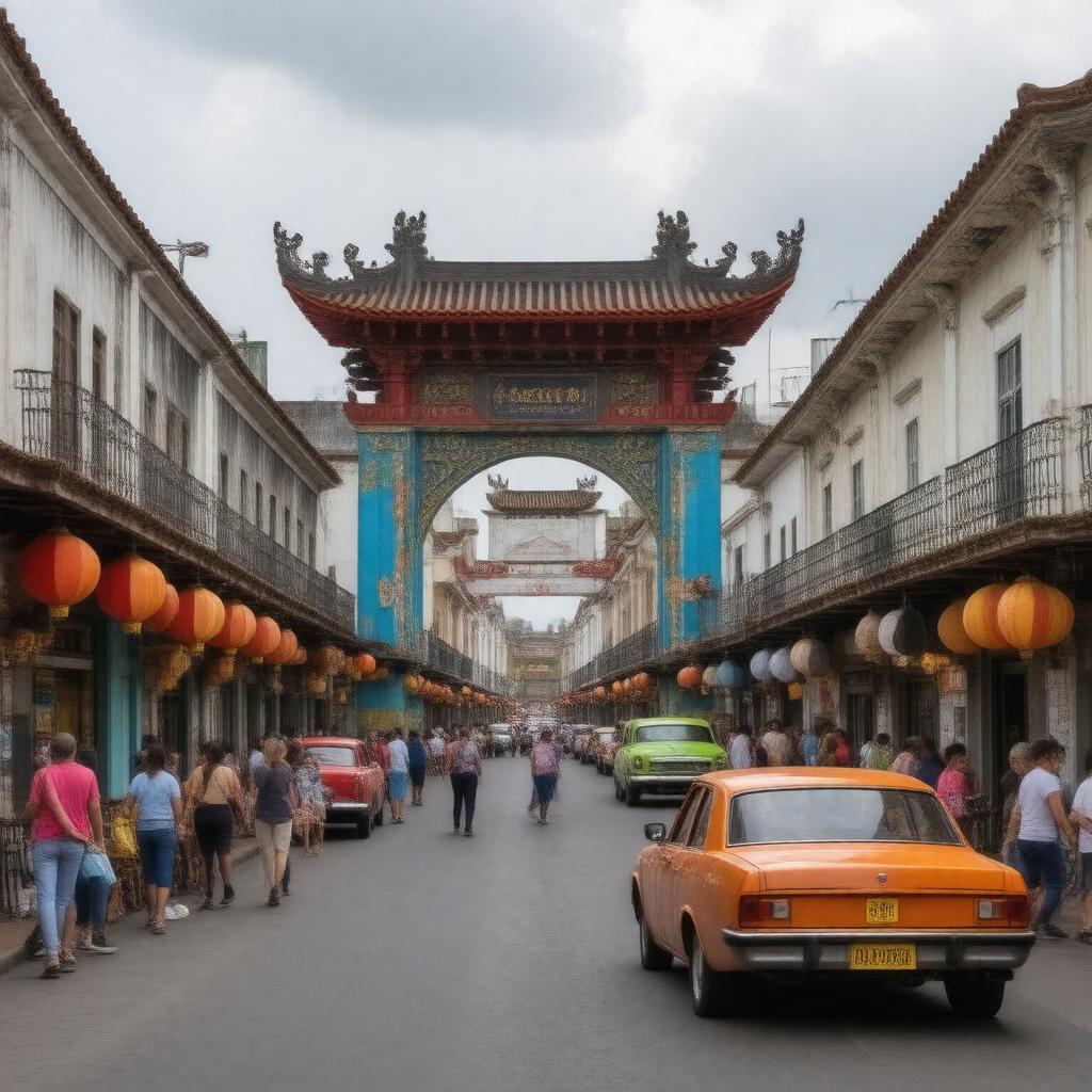 Click to view larger image AI-created image of Havana Chinatown