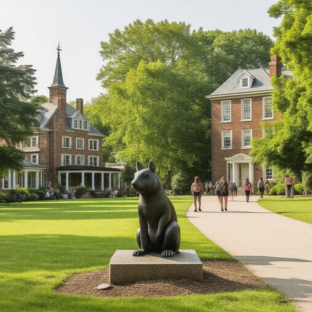 AI-created image of Haverford College