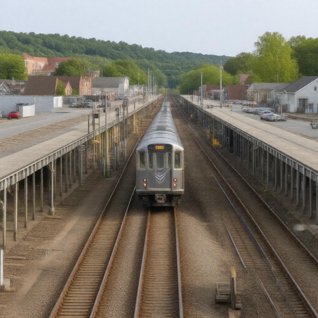 AI-created image of Haverford Station
