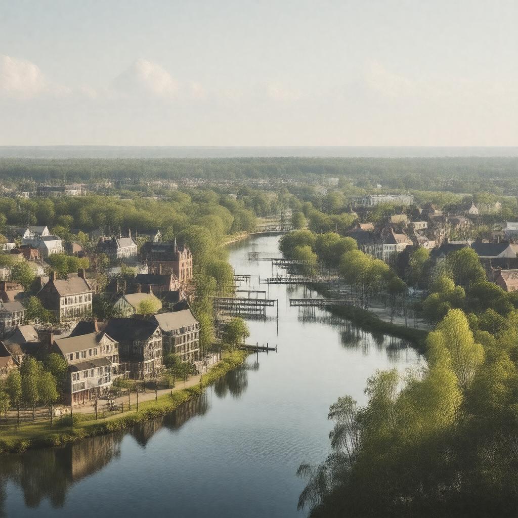 AI-created image of Haverhill, Massachusetts