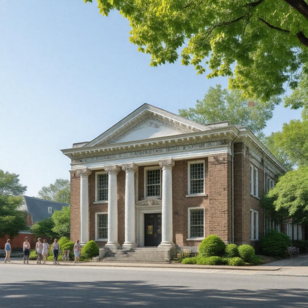 Click to view larger image AI-created image of Haverhill Public Library