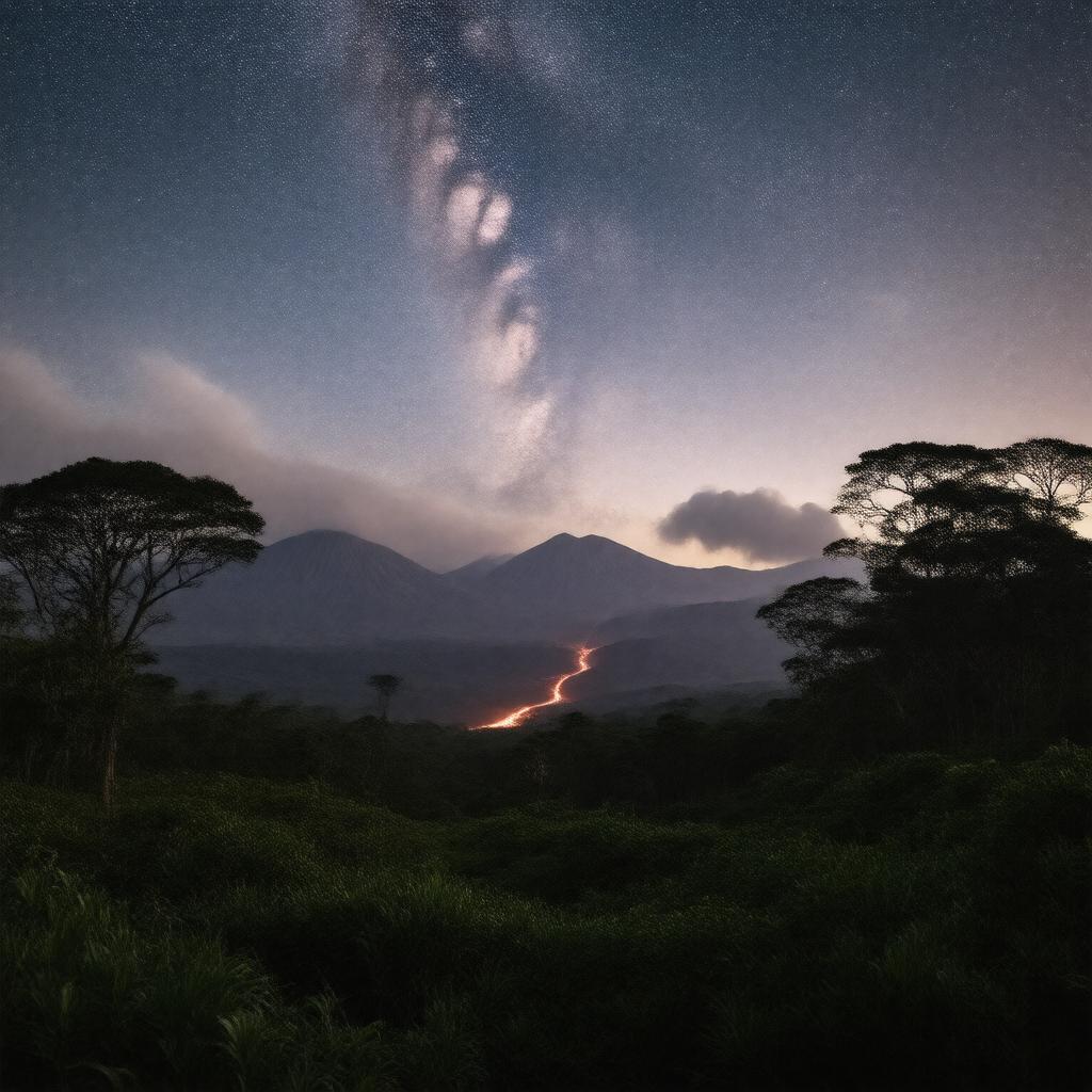AI-created image of Hawaiʻi Volcanoes National Park