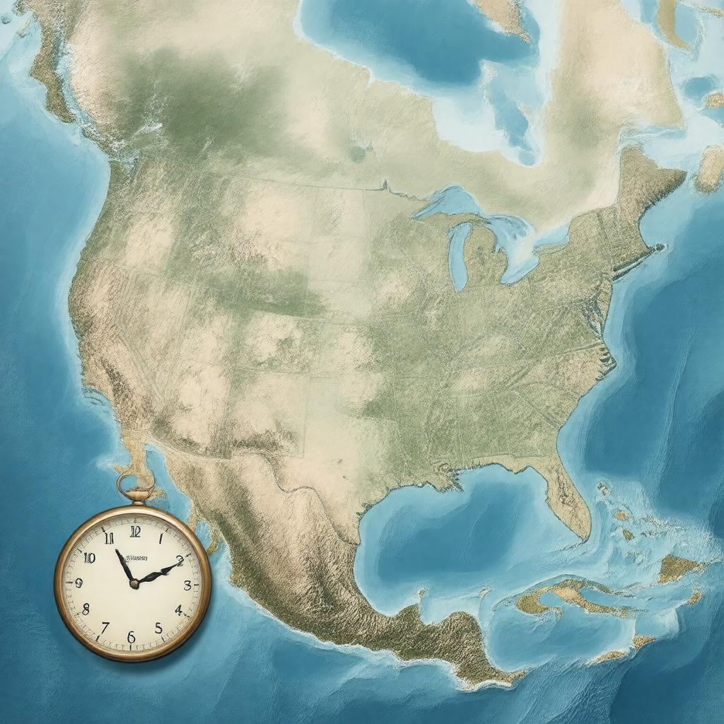 AI-created image of Hawaii-Aleutian Standard Time