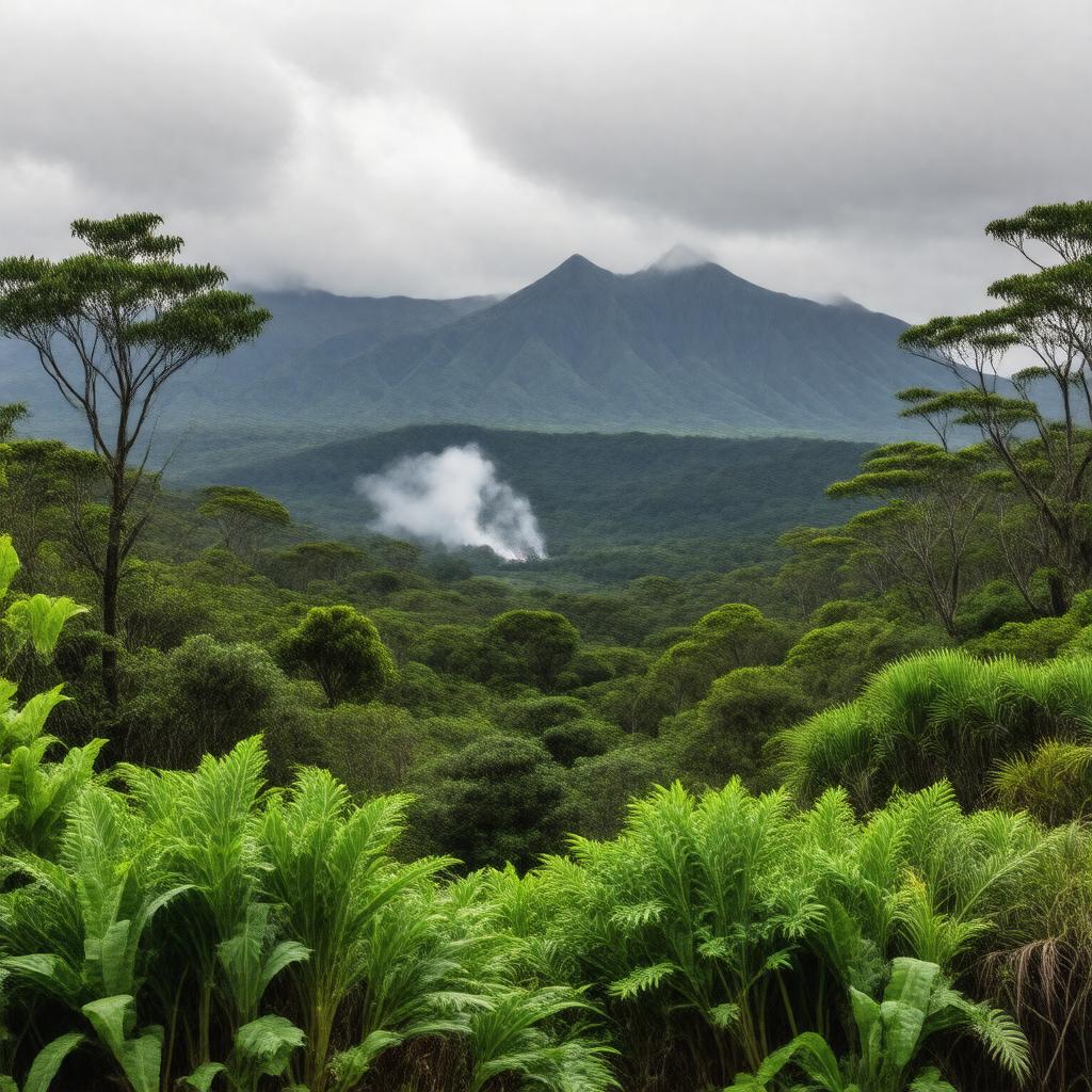 AI-created image of Hawaii Volcanoes National Park