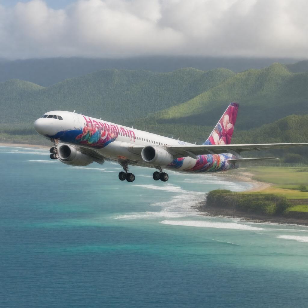 AI-created image of Hawaiian Airlines