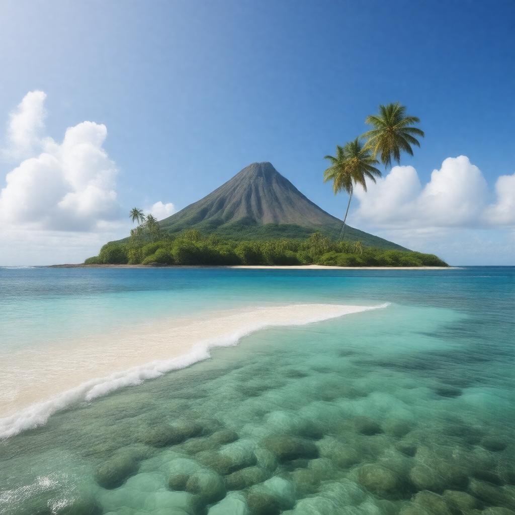 AI-created image of Hawaiian Islands