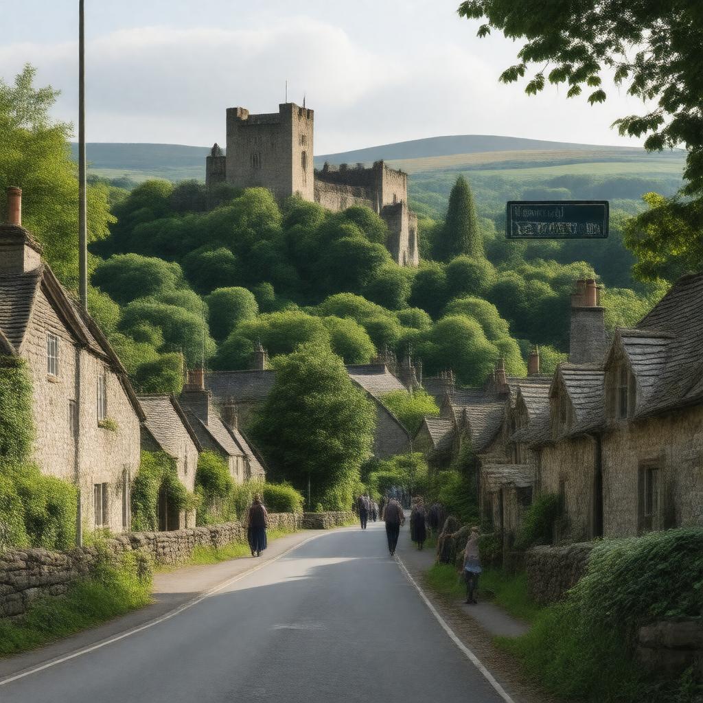 AI-created image of Hawarden, Wales