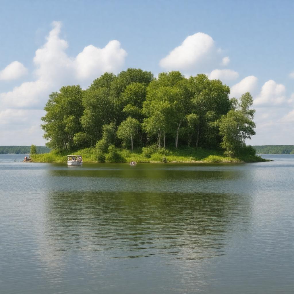 AI-created image of Hawk Island