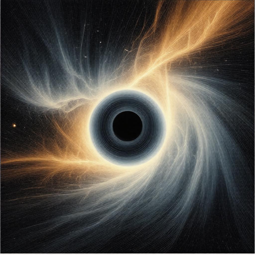 AI-created image of Hawking radiation