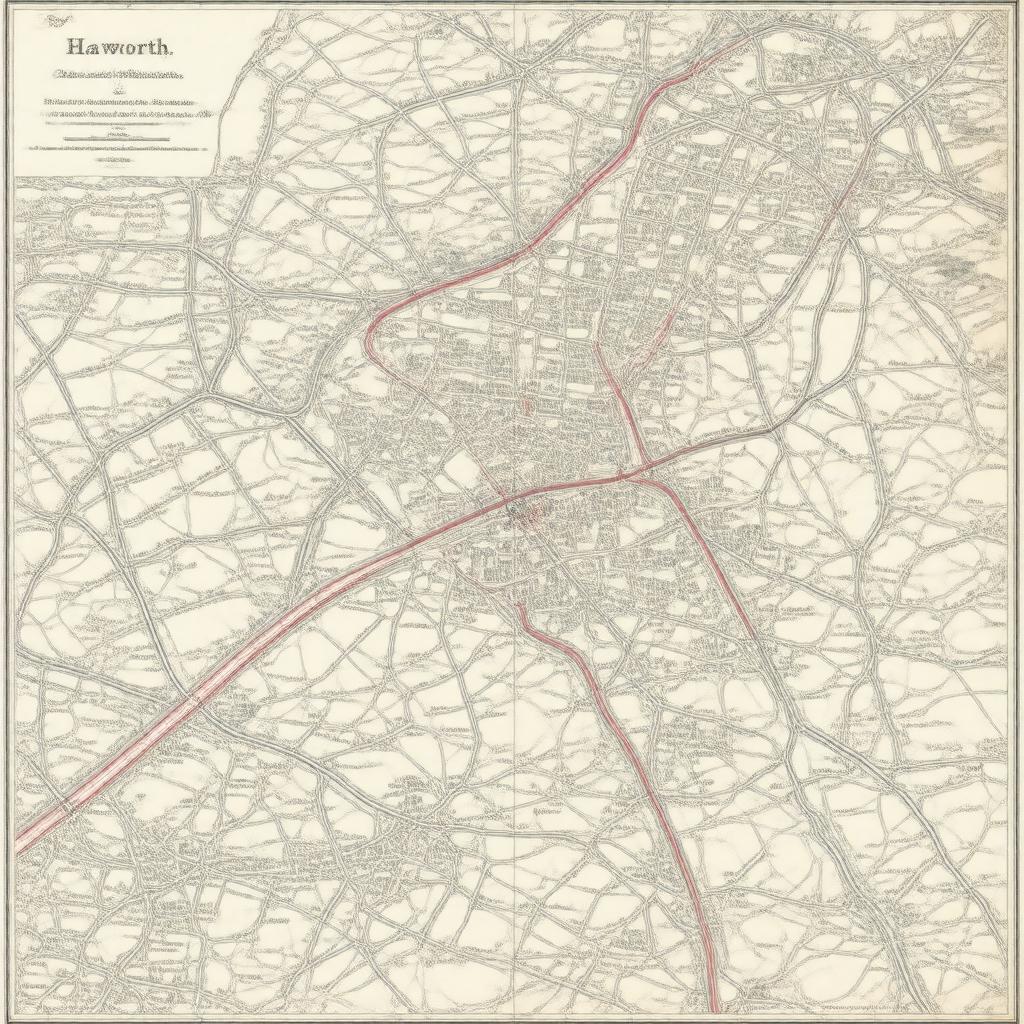 Click to view larger image AI-created image of Haworth, Cross Roads and Stanbury