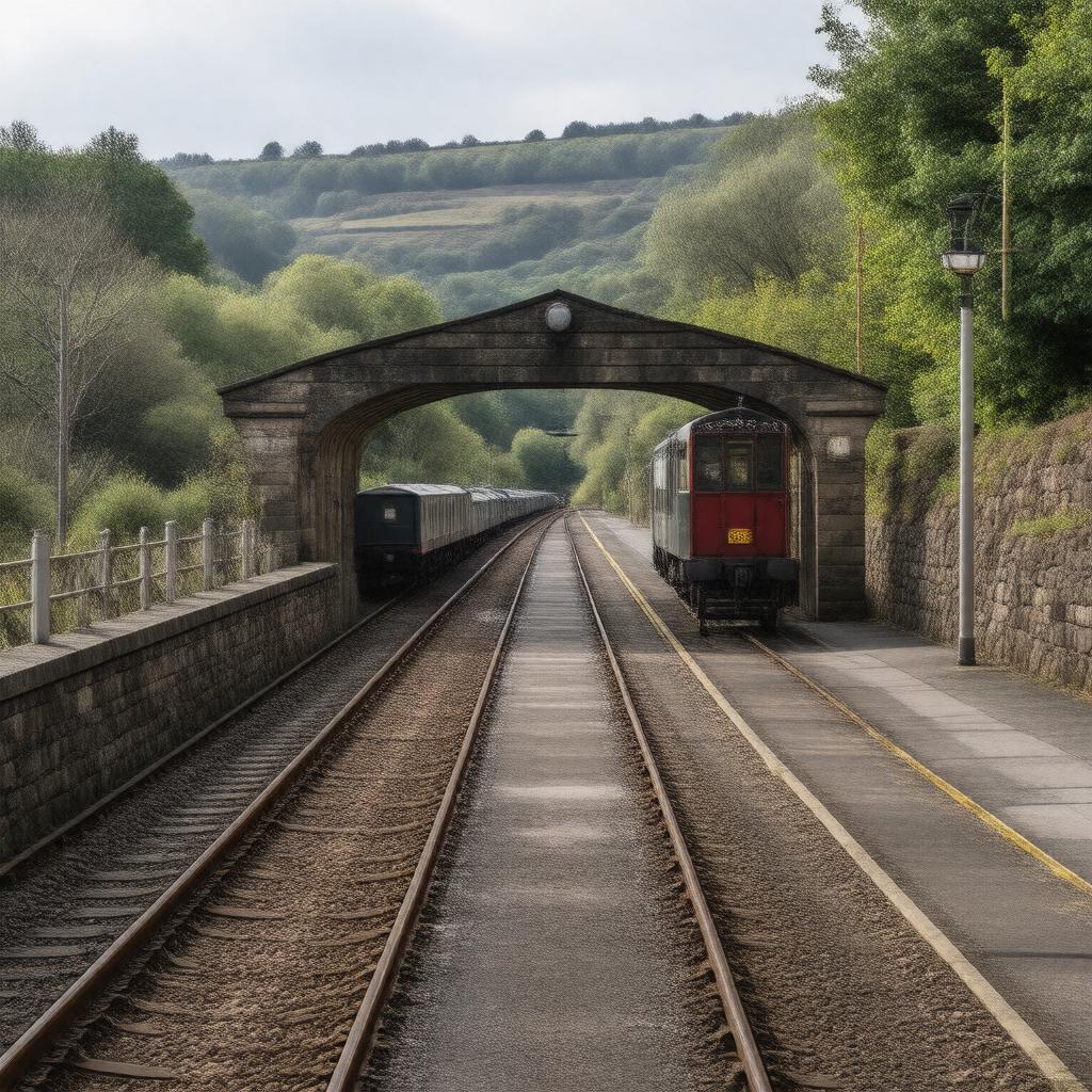 AI-created image of Haworth railway station