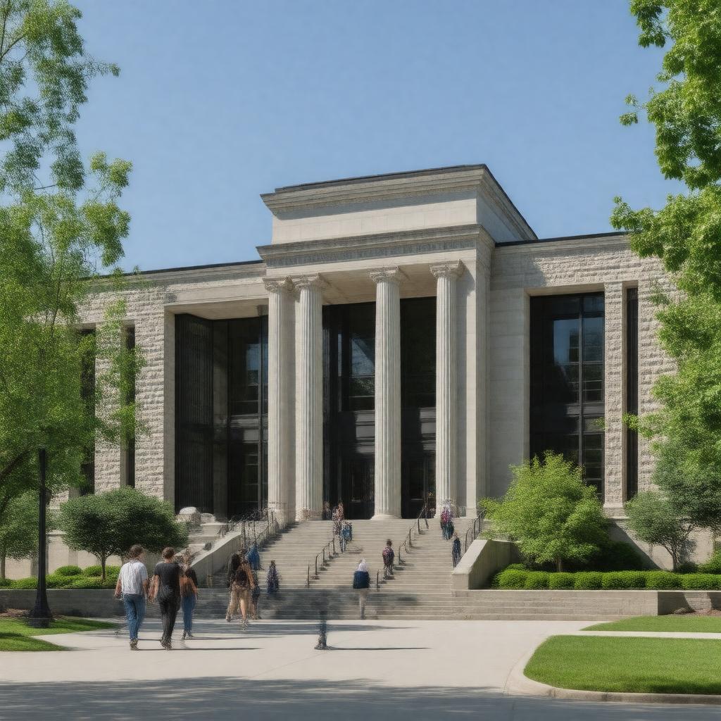 Click to view larger image AI-created image of Hawthorne-Longfellow Library