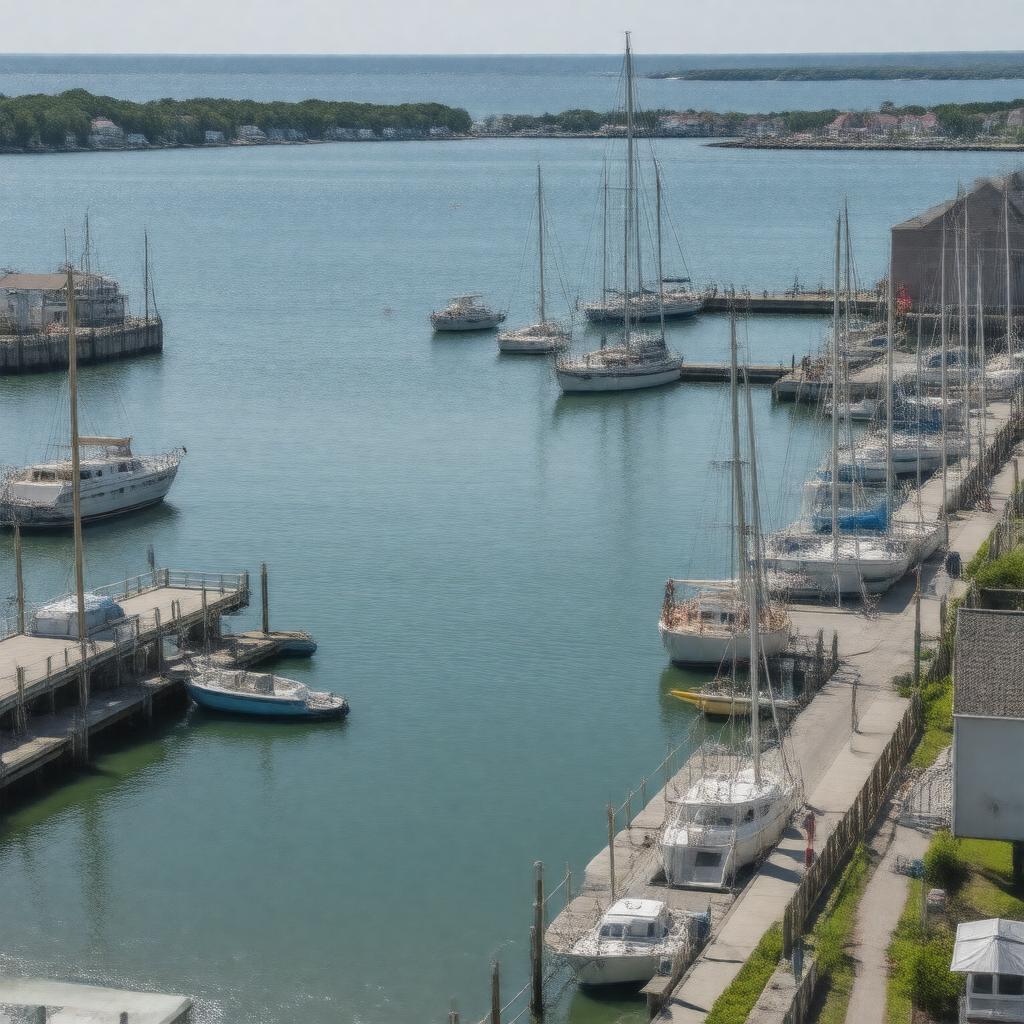 AI-created image of Hawthorne Cove Marina